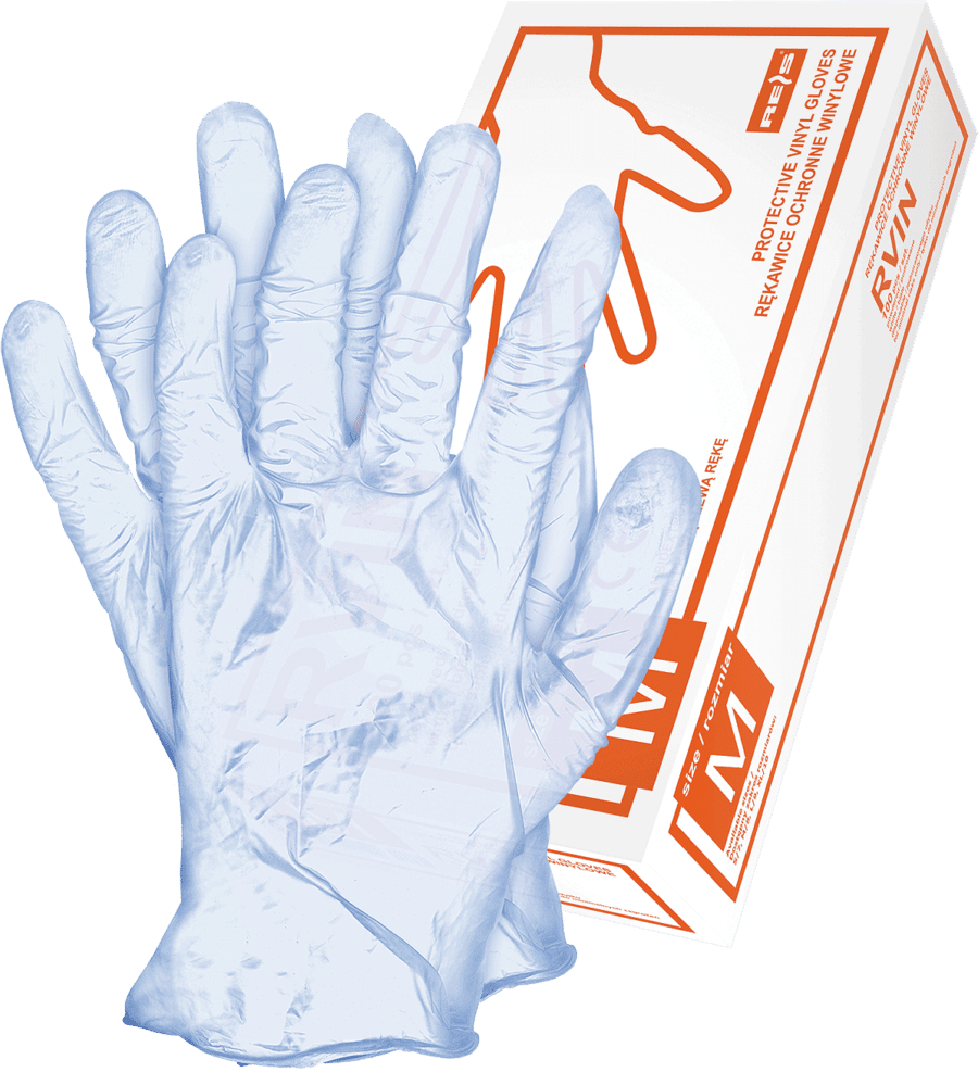 Jednorázové chirurgické rukavice 100ks VINYL BLUE púdrované