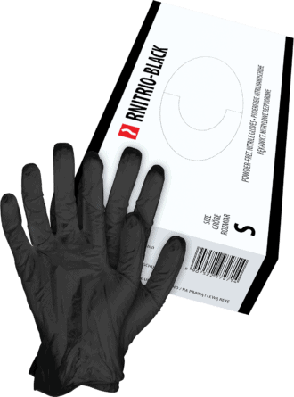 Jednorázové chirurgické pracovné rukavice 100ks NITRYL BLACK