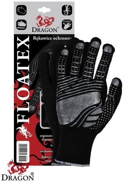Pracovné rukavice TEX BLACK
