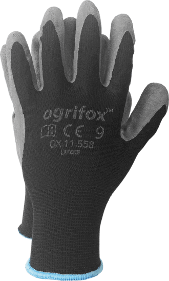 Latexové rukavice RICK OX BLACK
