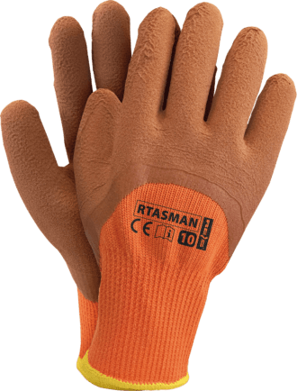 Máčané zimné pracovné rukavice TASMAN WIN ORANGE