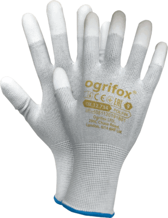 Pracovné rukavice ochranné biele REPO HALF OX