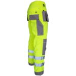 Reflexné montérky PROFI HIVIS GREY GELB