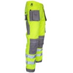 Reflexné montérky PROFI HIVIS GREY GELB