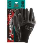 Máčané zimné pracovné rukavice BLACK WIN