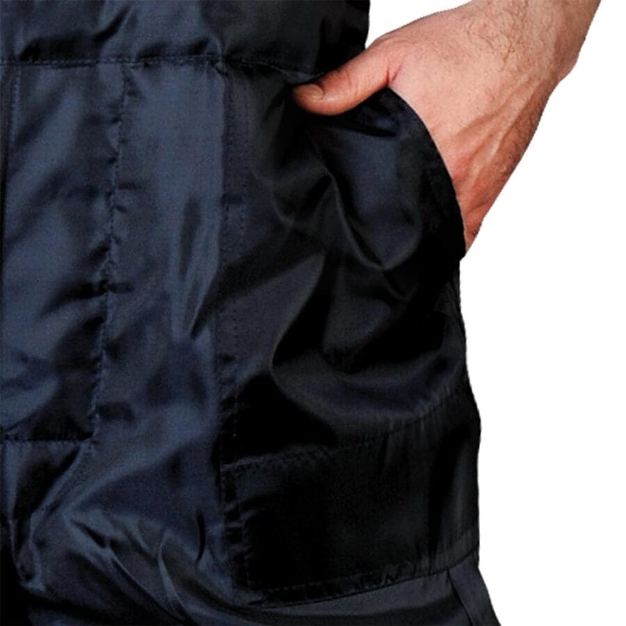 Zimné pracovné nohavice s náprsenkou BTC BLACK
