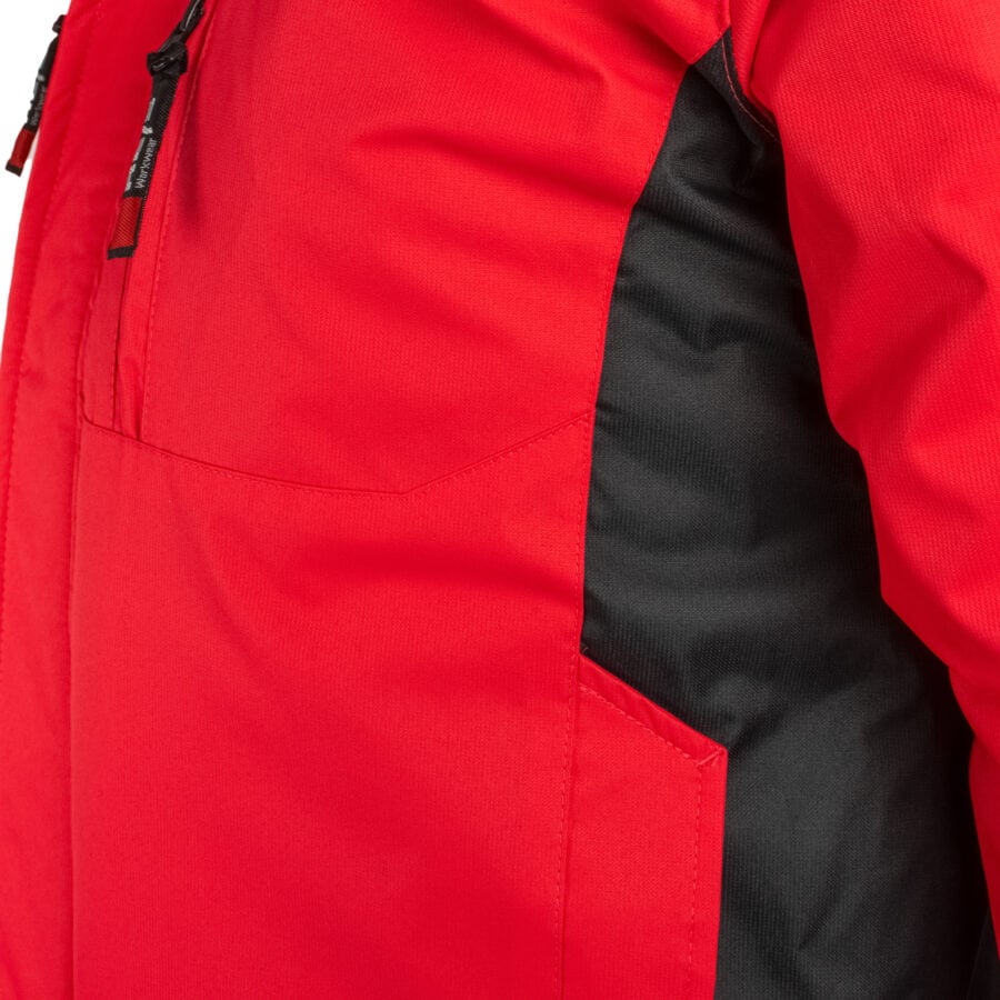 Zimná pracovná bunda s kapucňou ZEALAND RED