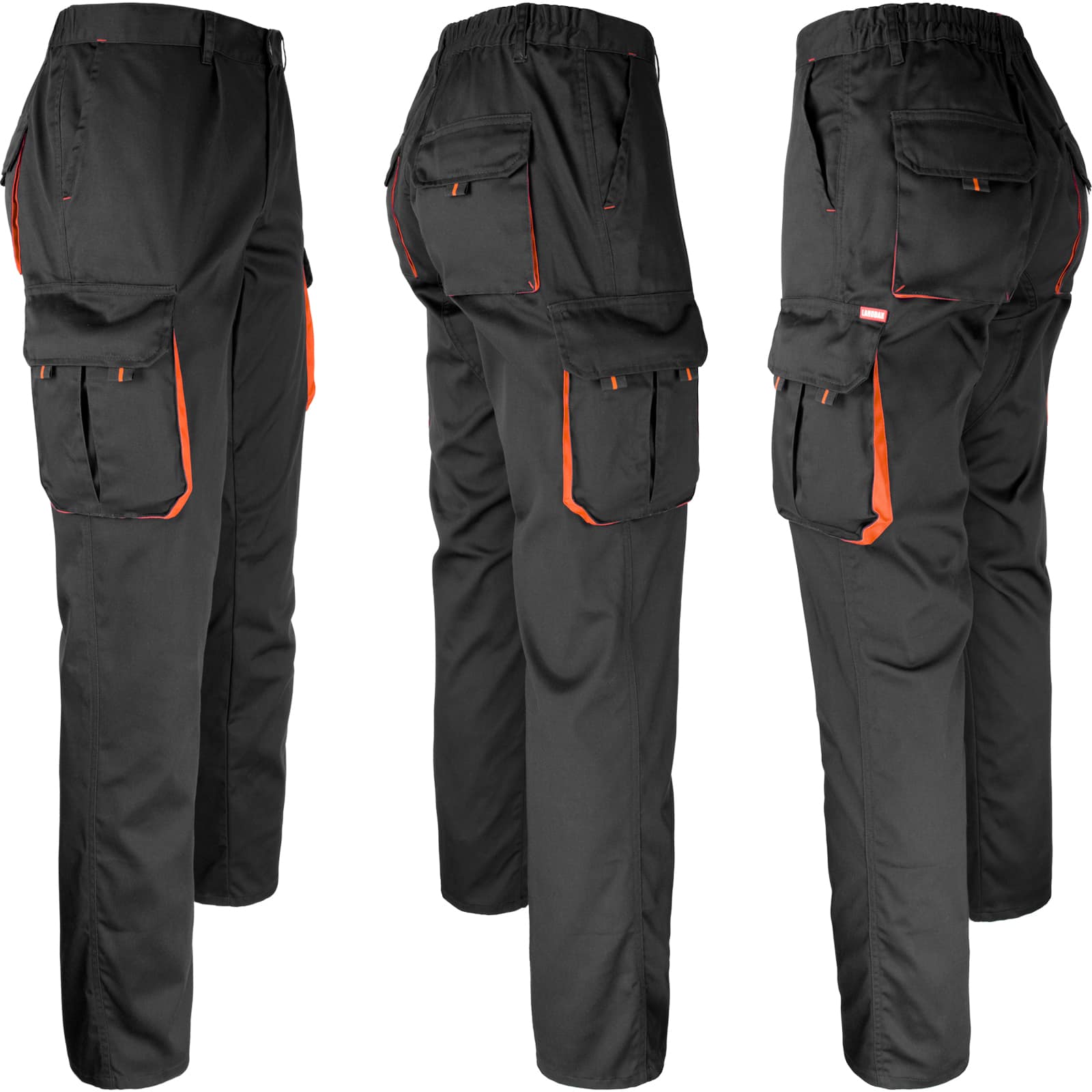 Dámske pracovné montérky s elastanom FRAULAND BLACK 130276