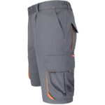 Montérkové kraťasy s elastanom MANNLAND GREY ORANGE