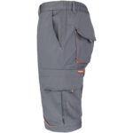 Montérkové kraťasy s elastanom MANNLAND GREY ORANGE