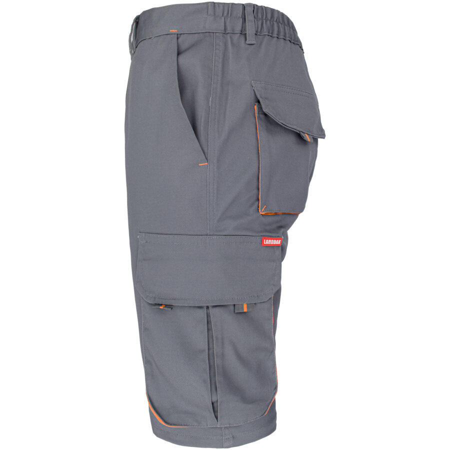 Montérkové kraťasy s elastanom MANNLAND GREY ORANGE