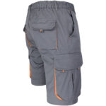 Montérkové kraťasy s elastanom MANNLAND GREY ORANGE