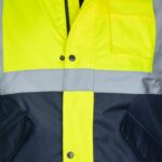 Reflexná zimná bunda bomber ROAD YELLOW