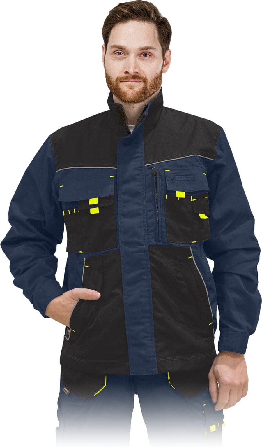 Pracovná bunda PROFI NAVY GELB 2.0