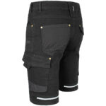 Pracovné rifľové kraťasy strečové JEANS STRETCH BLACK