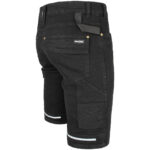 Pracovné rifľové kraťasy strečové JEANS STRETCH BLACK