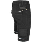 Pracovné rifľové kraťasy strečové JEANS STRETCH BLACK