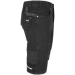 Pracovné rifľové kraťasy strečové JEANS STRETCH BLACK