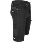 Pracovné rifľové kraťasy strečové JEANS STRETCH BLACK