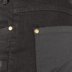 Pracovné rifľové kraťasy strečové JEANS STRETCH BLACK