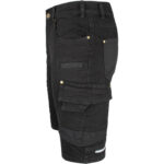 Pracovné rifľové kraťasy strečové JEANS STRETCH BLACK