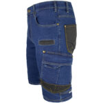 Pracovné rifľové kraťasy strečové JEANS STRETCH BLUE