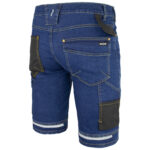 Pracovné rifľové kraťasy strečové JEANS STRETCH BLUE