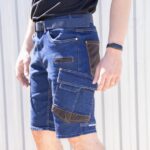Pracovné rifľové kraťasy strečové JEANS STRETCH BLUE