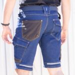Pracovné rifľové kraťasy strečové JEANS STRETCH BLUE