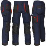 Pracovné montérky do pása PROFI NAVY RED 2.0