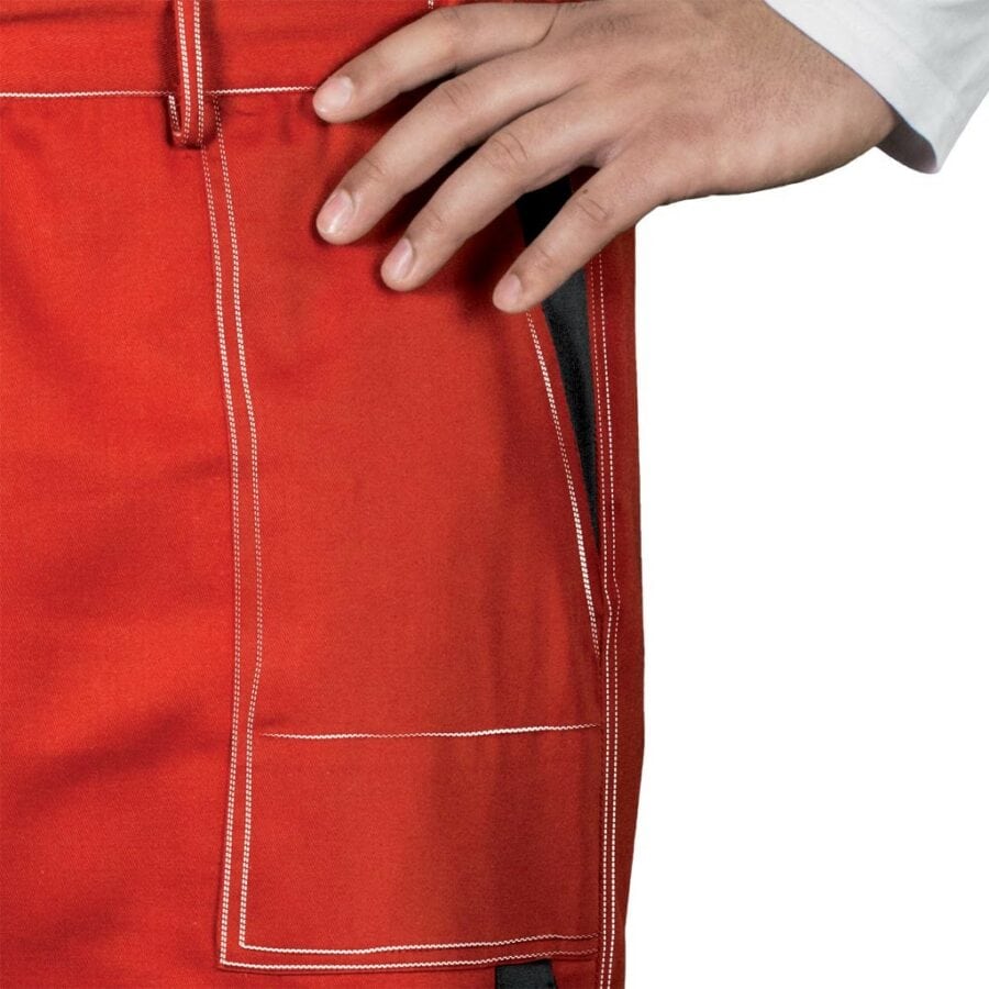 Pracovné nohavice do pása SMART RED