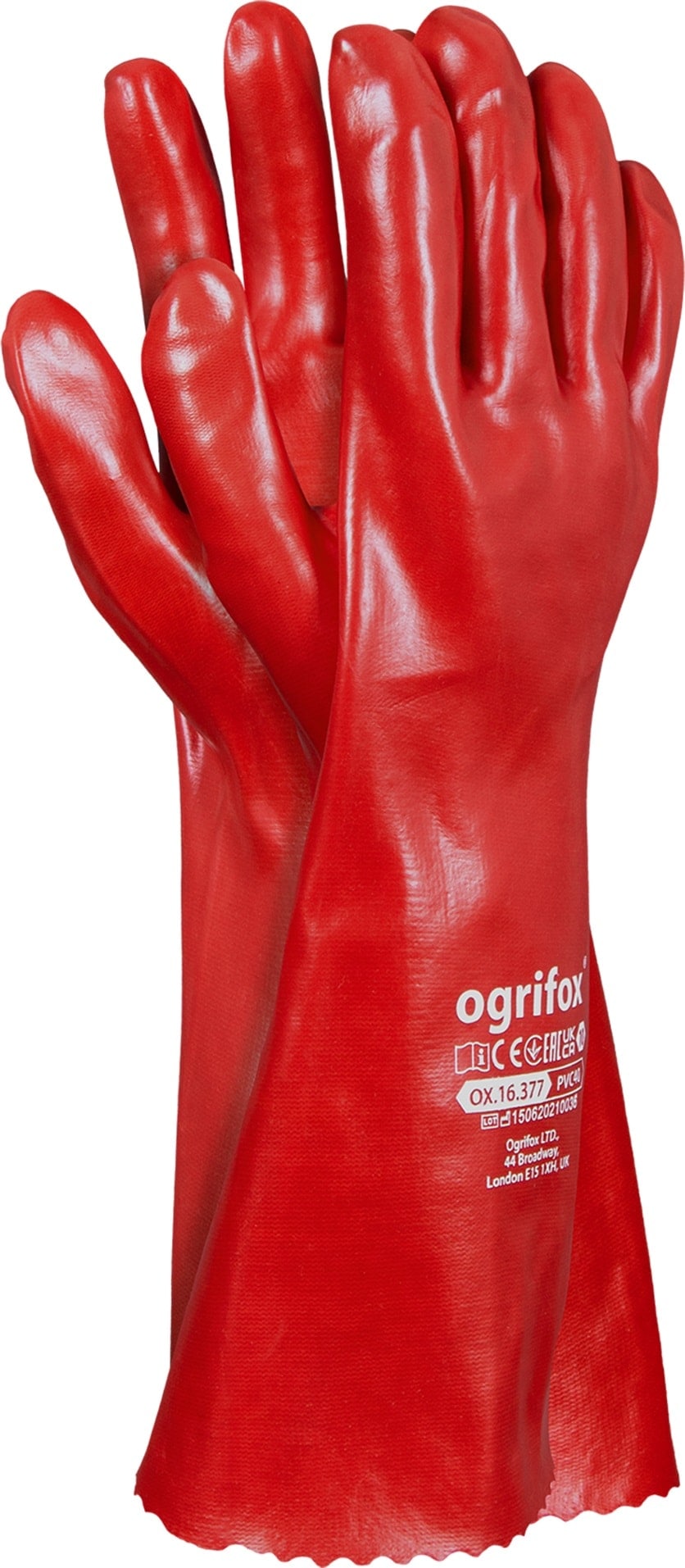Pracovné rukavice z PVC FOXI 40cm