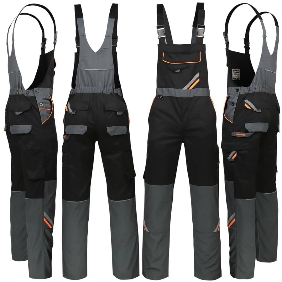 Pracovné montérky na traky PRO BLACK DUAL 233177