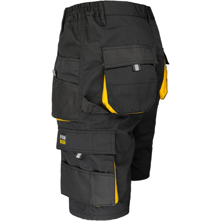 Pracovné kraťasy FORCE BLACK GELB