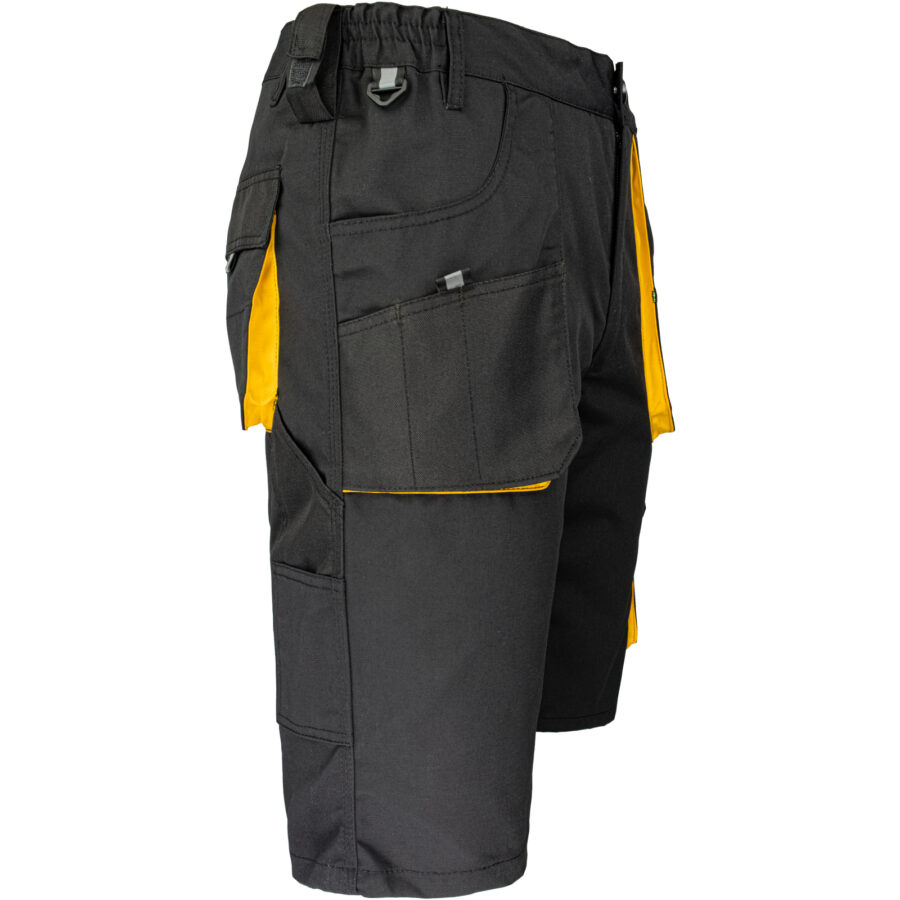 Pracovné kraťasy FORCE BLACK GELB
