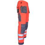 Reflexné montérky PROFI HIVIS GREY RED