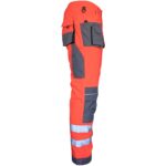 Reflexné montérky PROFI HIVIS GREY RED