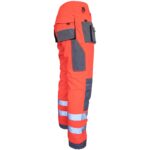 Reflexné montérky PROFI HIVIS GREY RED