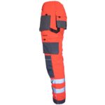 Reflexné montérky PROFI HIVIS GREY RED