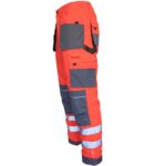 Reflexné montérky PROFI HIVIS GREY RED