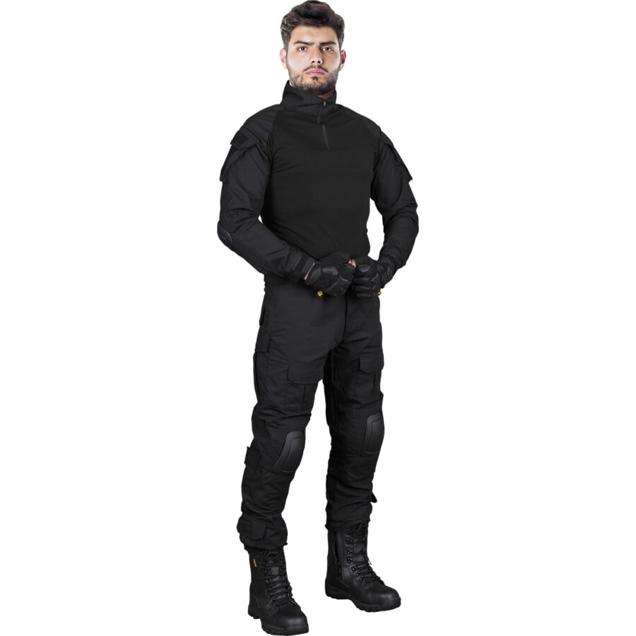 Taktický komplet nohavice s blúzou Tactical Guard PROTECT BLACK