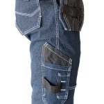 Pracovné rifľové nohavice strečové JEANS WORK BLUE