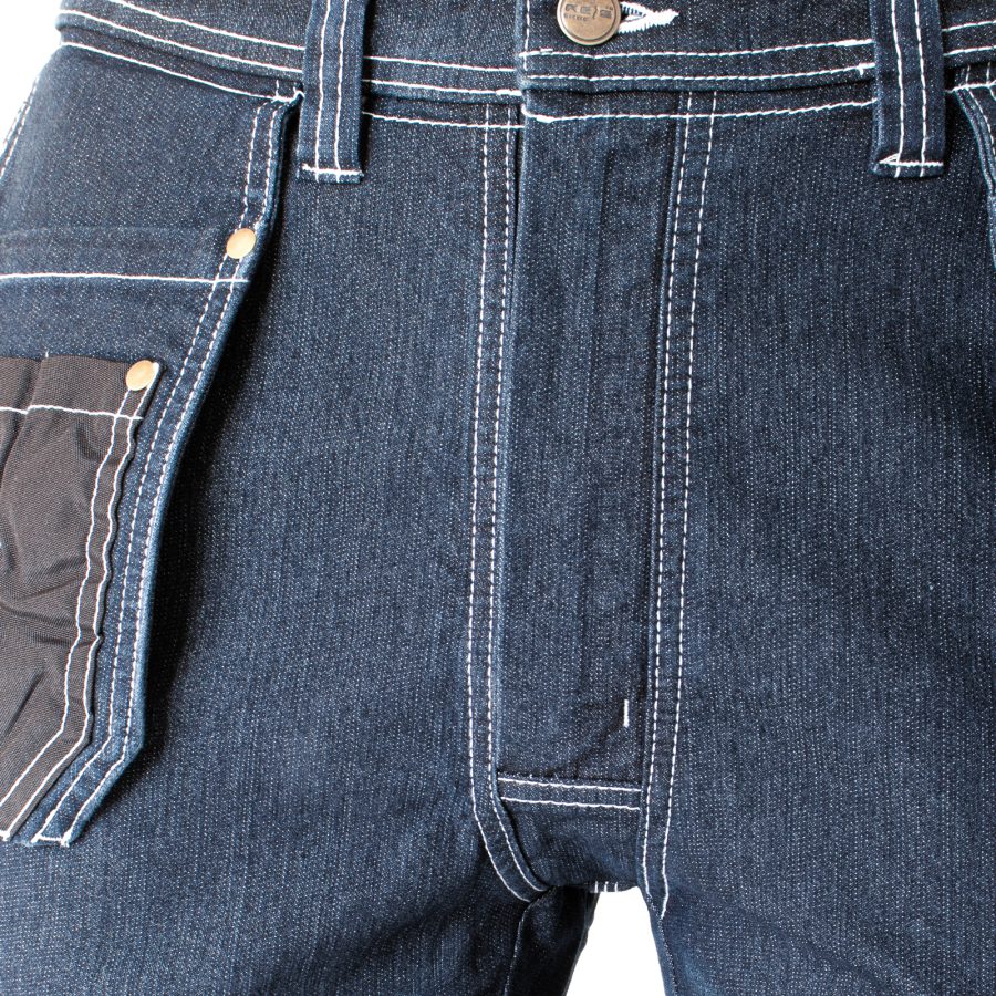 Pracovné rifľové nohavice strečové JEANS WORK BLUE
