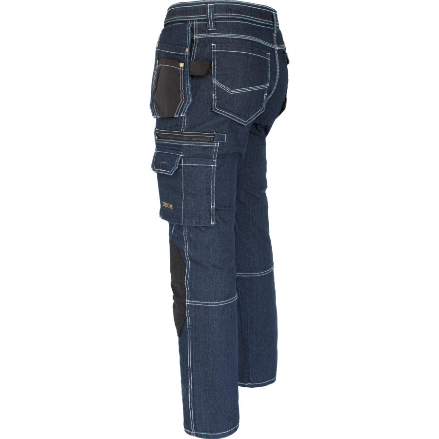 Pracovné rifľové nohavice strečové JEANS WORK BLUE