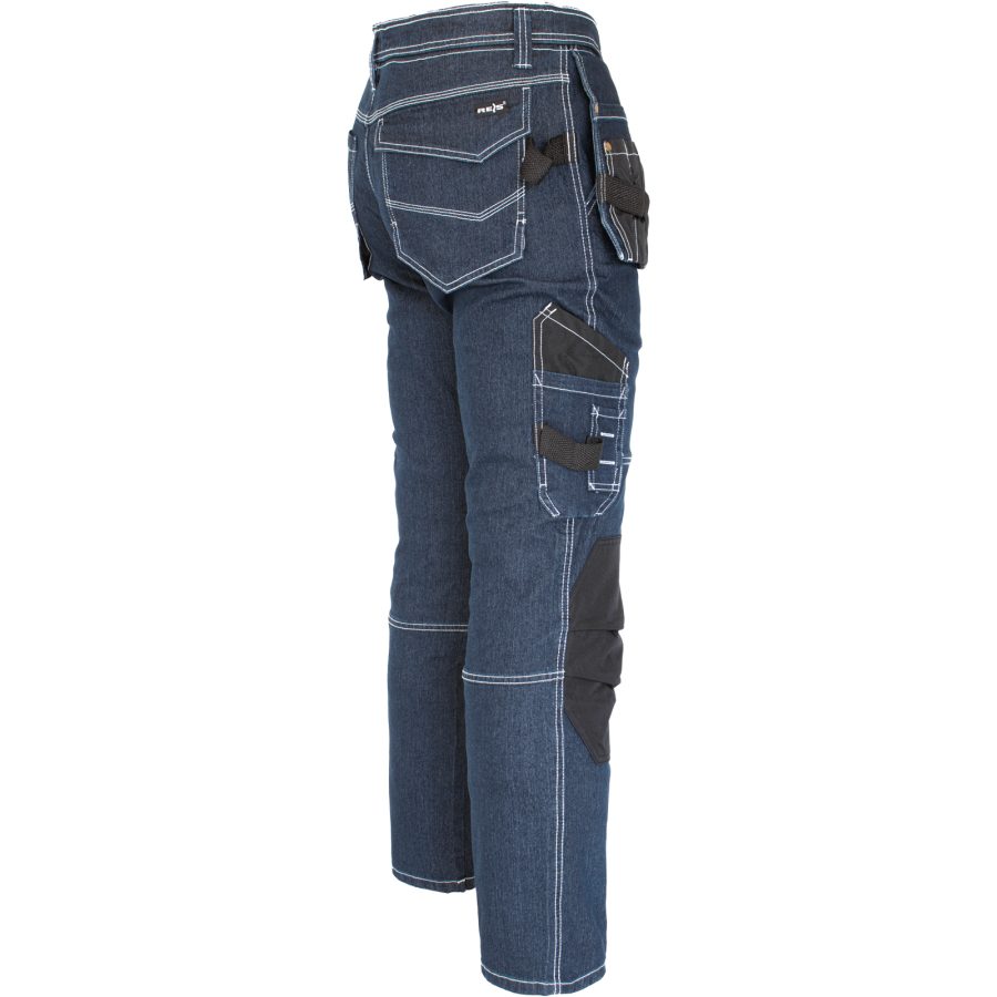 Pracovné rifľové nohavice strečové JEANS WORK BLUE