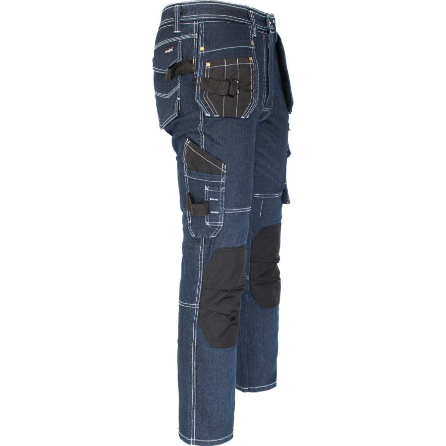 Pracovné rifľové nohavice strečové JEANS WORK BLUE