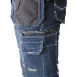 Pracovné rifľové nohavice strečové JEANS WORK BLUE