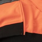 Flísová reflexná mikina s kapucňou na zips LUMINO ORANGE