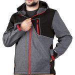 Pánska softšelová bunda s kapucňou RIZZEL