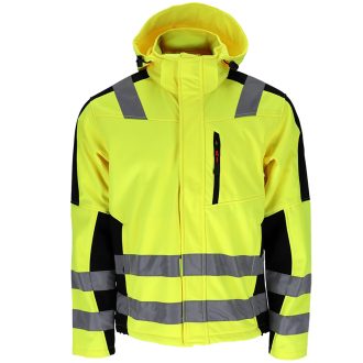 Reflexná softshellová pracovná bunda GLASGOW